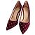 Valentino Garavani Décolleté in velluto Rockstud Spike 41.5 Borgogna Bordò