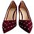 Valentino Garavani Décolleté in velluto Rockstud Spike 41.5 Borgogna Bordò - vista 4