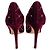 Valentino Garavani Décolleté in velluto Rockstud Spike 41.5 Borgogna Bordò - vista 5