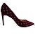 Valentino Garavani Décolleté in velluto Rockstud Spike 41.5 Borgogna Bordò - vista 7