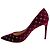 Valentino Garavani Décolleté in velluto Rockstud Spike 41.5 Borgogna Bordò - vista 8