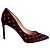 Valentino Garavani Décolleté in velluto Rockstud Spike 41.5 Borgogna Bordò - vista 9