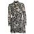Vestido de estampado floral con botones Saint Laurent Negro