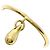 Anello a forma di goccia in oro giallo 18K Tiffany & Co.