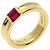 Anello impilabile in rubino in oro giallo 18K Tiffany & Co. - vista 2