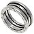 Bulgari Anello B.zero1 a 2 bande in oro bianco 18K Bvlgari
