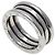 Bulgari Anello B.zero1 a 2 bande in oro bianco 18K Bvlgari