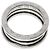 Bulgari Anello B.zero1 a 2 bande in oro bianco 18K Bvlgari - vista 4