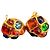Pendientes Chanel bañados en oro con cabujón multicolor Gripoix Clip On - vista 4