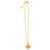 Collana con pendente logo placcato oro Dior