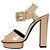 Beige lackleder Sandalen von Hermès Größe 37,5 gebraucht