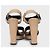 Beige lackleder Sandalen von Hermès Größe 37,5 gebraucht - Ansicht 4