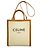 Céline Borsa a mano verticale Cabas 2 in 1 Celine Marrone Bianco