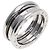 Bulgari Anello Bvlgari B-zero1 a 2 bande in oro bianco 18K - vista 2