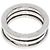 Bulgari Anello Bvlgari B-zero1 a 2 bande in oro bianco 18K - vista 4