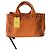 Borsa Tote Prada Canapa Arancione in Tela con Cristalli