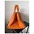 Borsa Tote Prada Canapa Arancione in Tela con Cristalli - vista 3