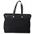 Hermès Herbag Cabas aus Stoff und Leder GM Schwarz