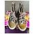 Autre Marque Sneaker alte da donna Christian Audigier con lacci e dettaglio trapuntato Grigio Metallico - vista 7