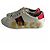 Gucci Gestreifte Leder Sneakers mit Ace Maxi Logo 37.5 Weiß - Ansicht 4