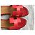 Sandalias Hermès Oran de piel rosa - vista 20