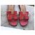 Sandalias Hermès Oran de piel rosa - vista 3