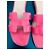 Sandalias Hermès Oran de piel rosa - vista 5