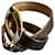 Hermès Double Leather Bracelet in Black with Silver Rings  - view 2