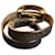 Hermès Double Leather Bracelet in Black with Silver Rings  - view 3