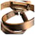 Hermès Double Leather Bracelet in Black with Silver Rings  - view 5