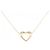 Autre Marque Collana a forma di cuore in oro rosa Au750 e oro giallo Au750 D'oro