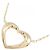 Autre Marque Collana a forma di cuore in oro rosa Au750 e oro giallo Au750 D'oro - vista 3