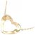 Autre Marque Collana a forma di cuore in oro rosa Au750 e oro giallo Au750 D'oro - vista 4