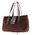 Fendi Borsa baguette in camoscio marrone - vista 5