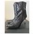 Botines IRO de cuero negro perforado - vista 7