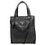 Schwarze Lammleder-Handtasche von Prada