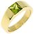 Anello Cartier Tank in oro giallo 18K con peridoto - vista 2