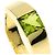 Anello Cartier Tank in oro giallo 18K con peridoto - vista 7