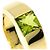 Anello Cartier Tank in oro giallo 18K con peridoto - vista 8