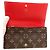 Sarah Cartera larga de lona Monogram Louis Vuitton Roja Monograma - vista 4