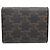 Céline Portafoglio bi-fold Celine Triomphe con patta Marrone - vista 2