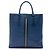 Borsa Tote Lux Saffiano Blu Prada