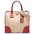 Borsa Canapa in tela beige Saffiano di Prada