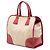 Borsa Canapa in tela beige Saffiano di Prada - vista 2