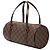 Louis Vuitton Papillon 26 in Damier Ébène marrone - vista 2