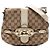 Borsa a spalla Horsebit in tela GG beige Gucci