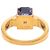 Louis Vuitton Gold Plated Crystal Gamble Cocktail Ring Golden - Ansicht 3