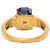 Louis Vuitton Gold Plated Crystal Gamble Cocktail Ring Golden - Ansicht 4