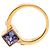 Louis Vuitton Gold Plated Crystal Gamble Cocktail Ring Golden - Ansicht 5