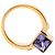 Louis Vuitton Gold Plated Crystal Gamble Cocktail Ring Golden - Ansicht 6
